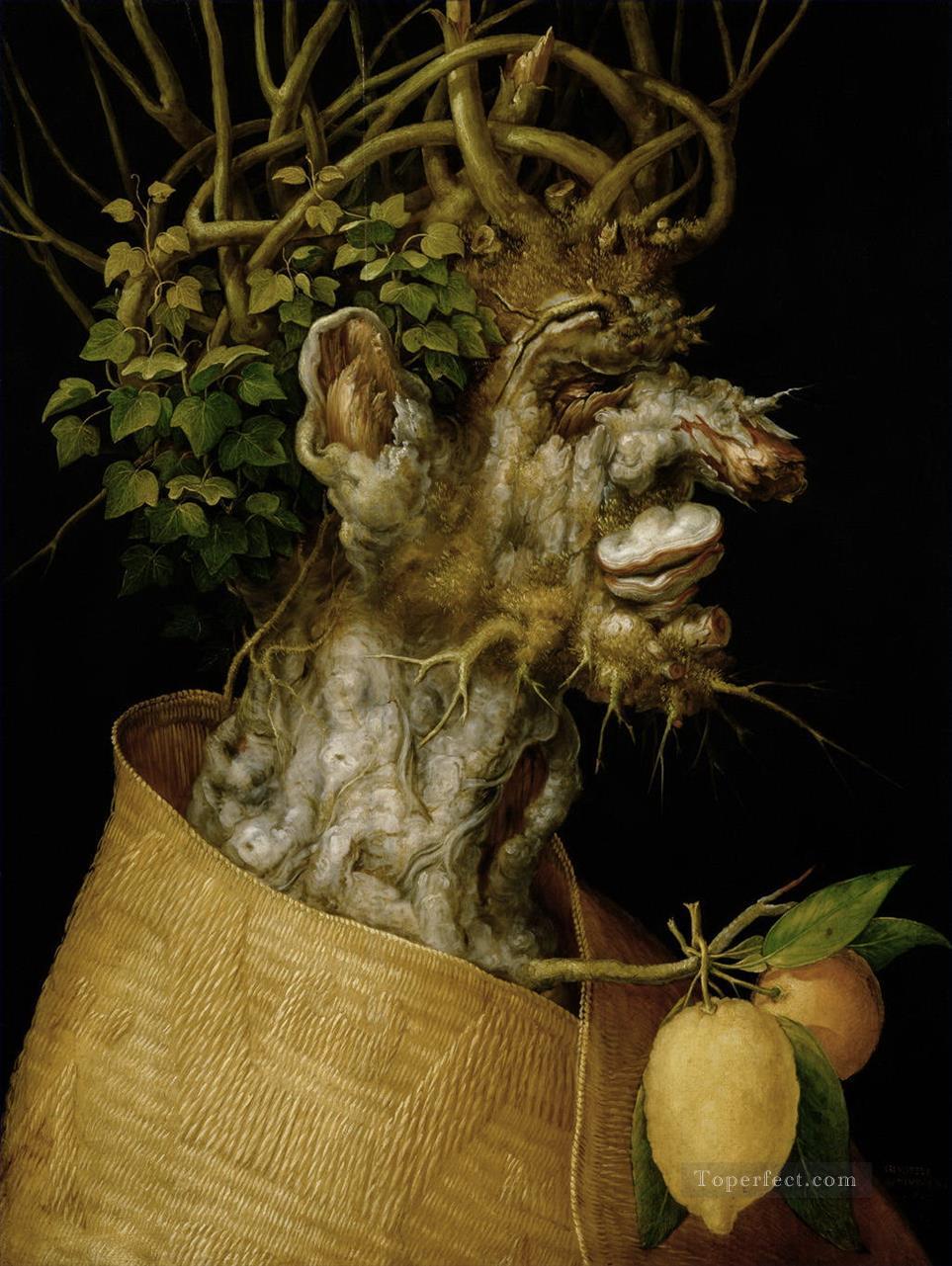 man of tree Giuseppe Arcimboldo Fantasy Oil Paintings